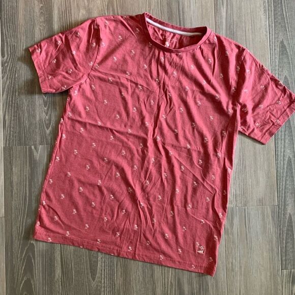 Mens palm tree pattern t shirt size L - Picture 1 of 4